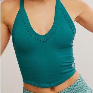 Free People All Clear V Neck Cami In Teal